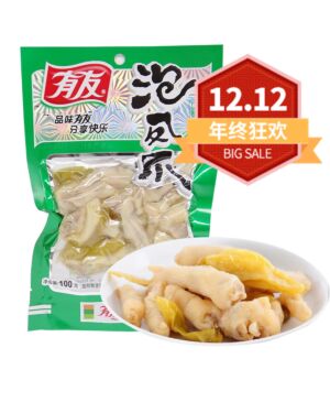 【12.12 Special offer】YOUYOU Chicken Feet with Pickled Peppers 100g