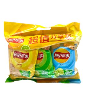 Lays Value Pack(Original+Cucumber+Lime Flavours)210g