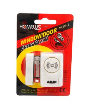 Wireless security door and window entrance alarm