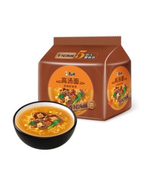 MASTER KONG Instant Noodles - Artificial Oxtail Soup Flavour 5 in 1 525g