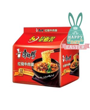 【Easter Special offers】MASTER KONG Instant Noodles - Braised Beef 103g*5