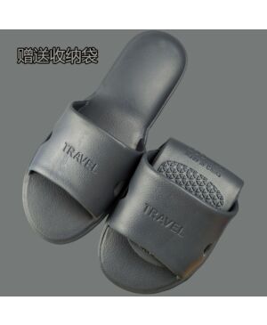 [Dark Gray] Men's Portable Foldable Anti-slip slippers