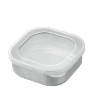 Stainless steel square container with lid（10x10cm）