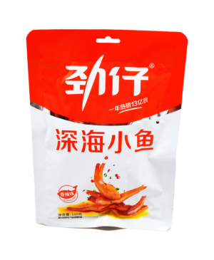 Jinzai Fried Anchovy Snack Spicy 110g