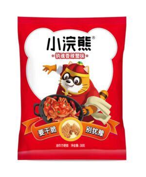UNI Racoon Ready to eat crispy noodles- Spicy Crab Flavour 38g
